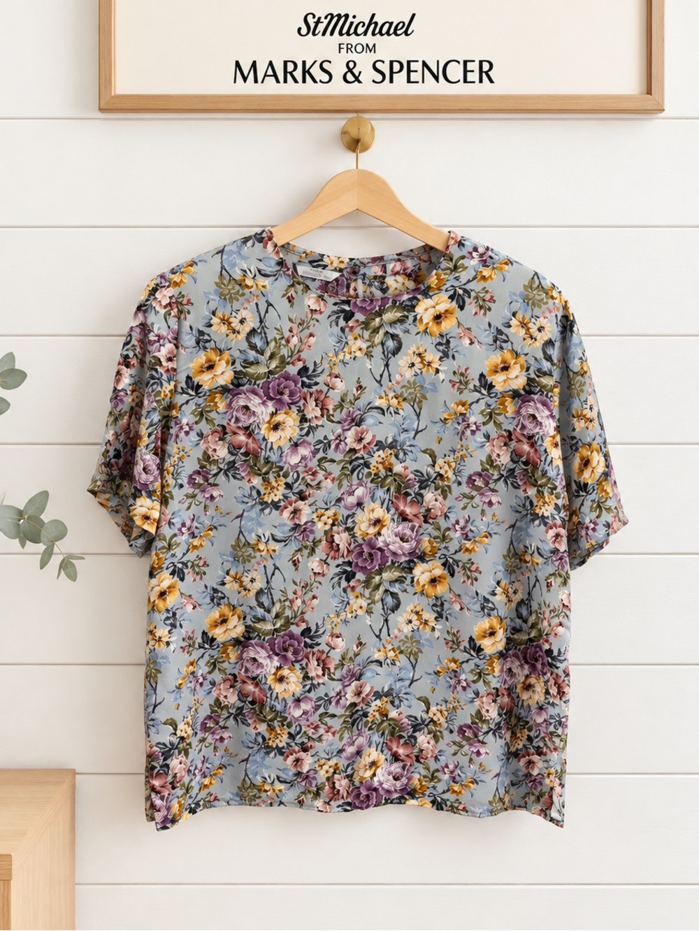 Vintage St Michael from Marks & Spencer Floral Blouse – Size 14